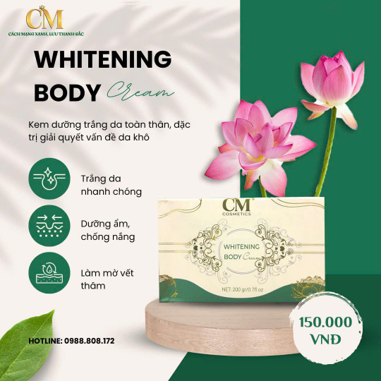 WHITENING BODY CREAM - CM Spa