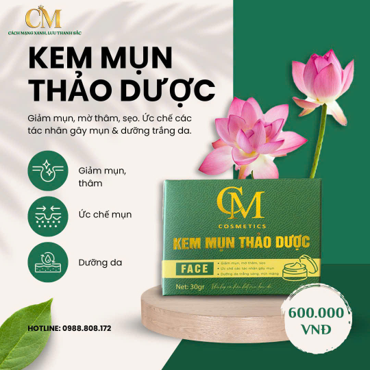 Kem mụn thảo dược - CM Spa